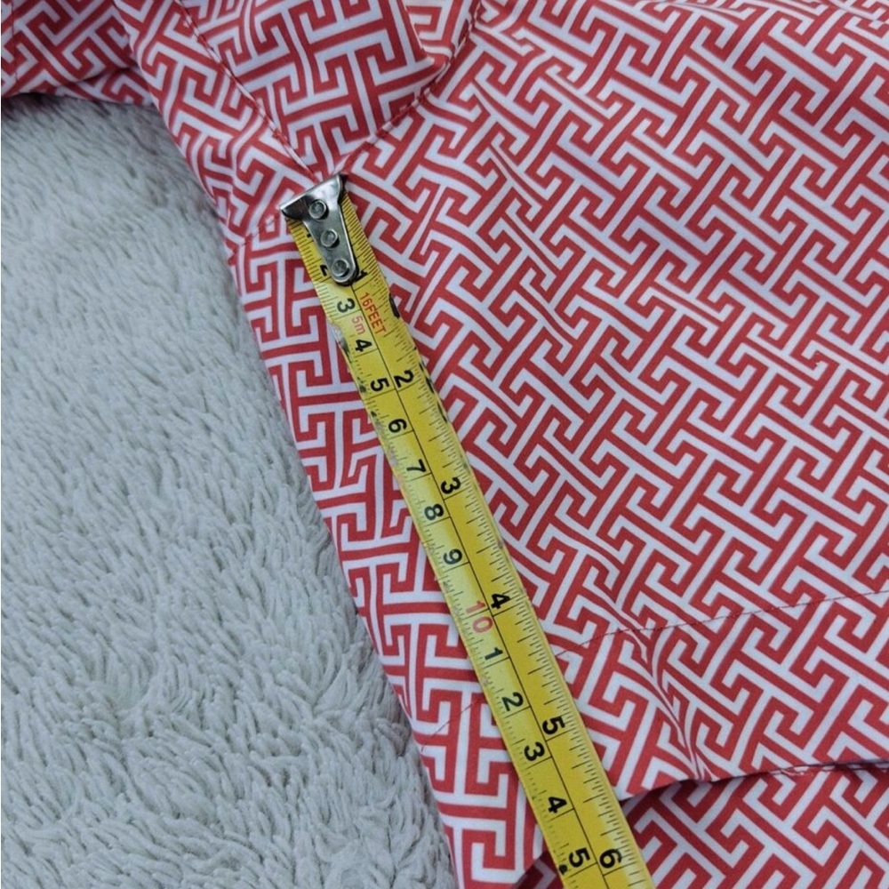 Red Geometric Pattern Bedding Set